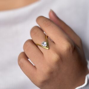 solitaire zirconia stone ring (copy)