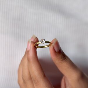 Home solitaire zirconia stone ring (copy)