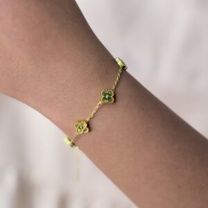 stone clover bracelet (copy)