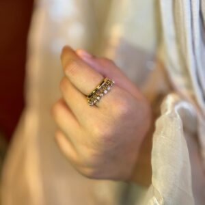 cable chain stone ring (copy)