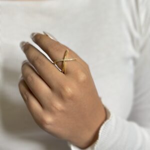 blossom flower ring (ruby pink adjustable) (copy)