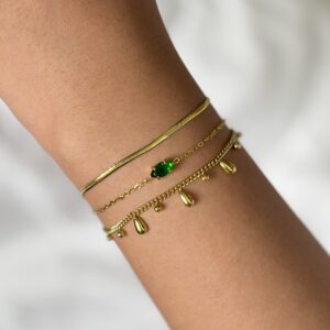 aurora charm (green)