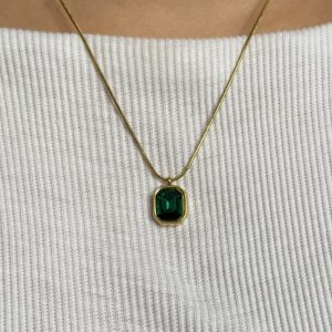 clover stone pendant necklace (copy)