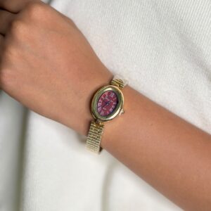 belle watch (maroon)