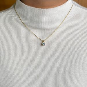 white aura necklace